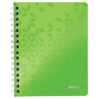 Cahier a5 pp wow leitz , ligne, vert
