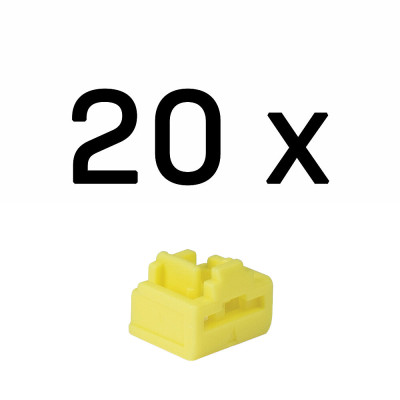 LINDY Port Blocker RJ-45, 20 pièces, Jaune