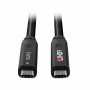 LINDY Câble Hybride Type C USB 3.2 10Gbit s, 15m  (4 Lanes)