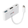 LINDY Convertisseur USB 3.2 Type C vers HDMI  avec port USB Type A et Power Deli