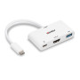 LINDY Convertisseur USB 3.2 Type C vers HDMI  avec port USB Type A et Power Deli