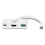 LINDY Convertisseur USB 3.2 Type C vers HDMI  avec port USB Type A et Power Deli