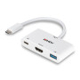 LINDY Convertisseur USB 3.2 Type C vers HDMI  avec port USB Type A et Power Deli