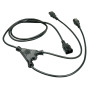 LINDY Rallonge secteur C14 vers 2x C13, 1m