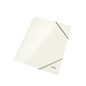Chemise 3 rabats carton pellicule wow leitz, blanc