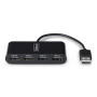 StarTech.com Hub USB 2.0 à Ports, Alimentation par Bus USB, Hub USB de Voyage, R