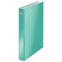 Classeur 4 anneaux plastifie a4 25mm wow leitz, menthe