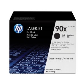 Hp toner cartridge ce390xd black twinpack ( no.90x )