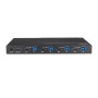 LINDY Switch KVM HDMI 4K60, USB 3.0 & Audio, 4 ports