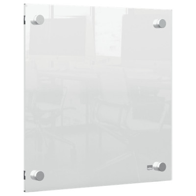 Nobo Mini tableau Blanc acrylique mural 300x300mm, Transparent