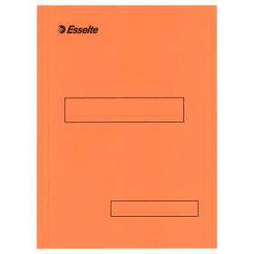 Sous-dossiers en carton kraft 2 rabats esselte, orange