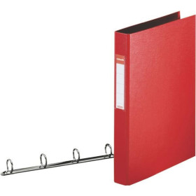 Classeur 4 anneaux carton recouvert pp standard 35 mm vivida esselte, rouge