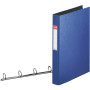 Classeur 4 anneaux carton recouvert pp standard 35 mm vivida esselte, bleu