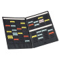 Mini-planning 2 volets, indice 1,5 nobo, noir