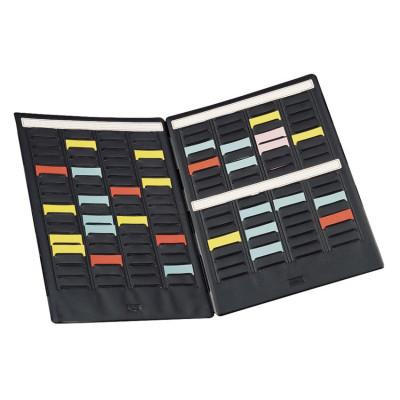 Mini-planning 2 volets, indice 1,5 nobo, noir