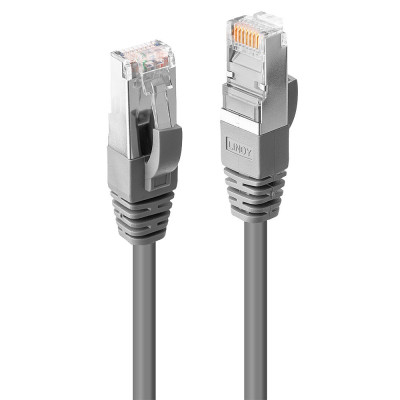 LINDY Câble réseau Gris Cat.6 S FTP LSZH, 1m (testé par Fluke)