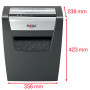 Destructeur de documents manuel x410 momentum rexel, noir