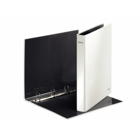Classeur 4 anneaux plastifie A4 25mm WOW Leitz, Blanc