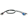 LINDY Câble KVM, gamme Combo, VGA & USB, 3m