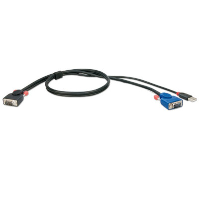 LINDY Câble KVM, gamme Combo, VGA & USB, 3m