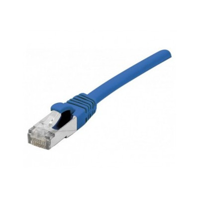 Cordon RJ45 CAT 5e F UTP SNG bleu - 1 m