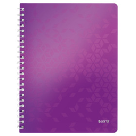 Cahier a4 pp wow leitz , quadrille, violet