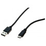 CORDON USB 2.0 A   C NOIR 1,0 M