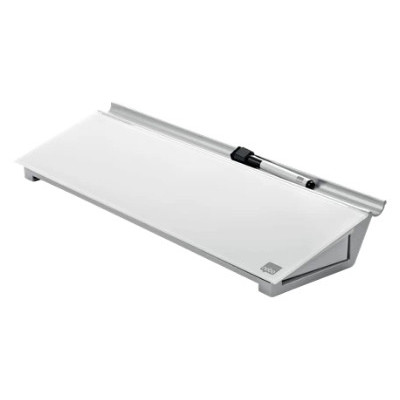 Bloc-notes de bureau impression pro nobo, verre blanc brillant