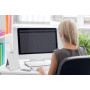 Bloc-notes de bureau impression pro nobo, verre blanc brillant