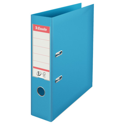 Classeur a levier n°1 power a4 pp 75 mm esselte, bleu clair