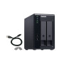 QNAP TR-002 Boîtier de disques de stockage Boîtier disque dur SSD Noir 2.5 3.5