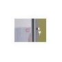 Vitrine d'exterieur 6xa4 premium plus nobo, magnetique, blanc