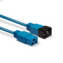 LINDY Rallonge secteur C20 vers C19, bleu, 1m
