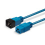 LINDY Rallonge secteur C20 vers C19, bleu, 1m