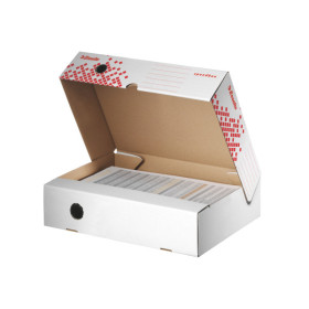 Boite d'archives 80mm ouverture horizontale SPEEDBOX Esselte, Blanc