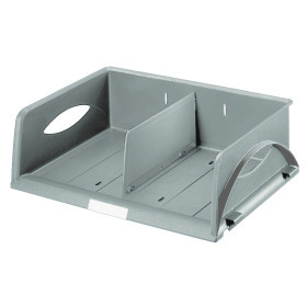 Corbeille sorty a4 horizontal leitz, gris