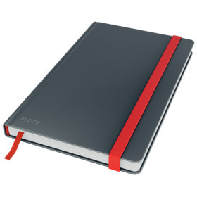 Cahier relie HC format M (A5) COSY Leitz, quadrille, Gris