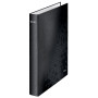 Classeur 2 anneaux plastifie A4 25mm WOW Leitz, Noir