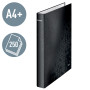 Classeur 2 anneaux plastifie A4 25mm WOW Leitz, Noir