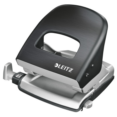 Perforateur de bureau en metal style leitz , noir