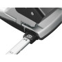 Perforateur de bureau en metal style leitz , noir