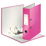 Classeur a levier 180° plastifie 80 mm wow leitz, rose