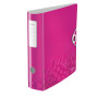 Classeur a levier 180° active pp dos 82mm, wow leitz, rose
