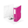 Classeur a levier 180° active pp dos 82mm, wow leitz, rose