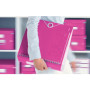 Classeur a levier 180° active pp dos 82mm, wow leitz, rose