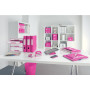 Classeur a levier 180° active pp dos 82mm, wow leitz, rose