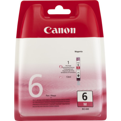 Canon ink 4707a002 bci-6m magenta