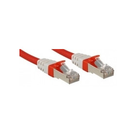LINDY Câble réseau Rouge Cat.6A S FTP LSZH, 1m (testé par Fluke)