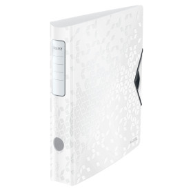 Classeur a levier 180° Active PP dos 65mm, WOW Leitz, Blanc