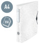 Classeur a levier 180° Active PP dos 65mm, WOW Leitz, Blanc